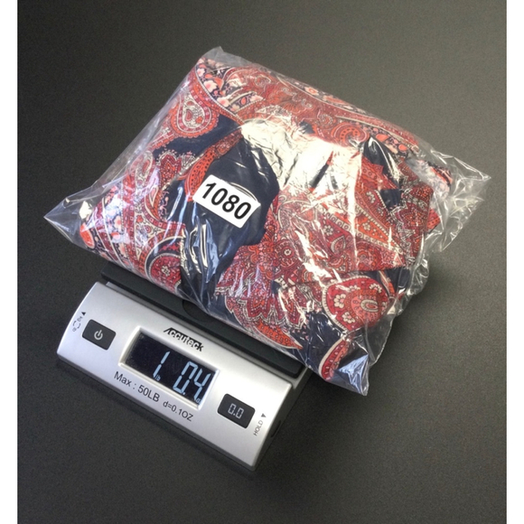 Women's Tommy Hilfiger Dress, Size Large , Red and Navy Paisley - Picture 11 of 11